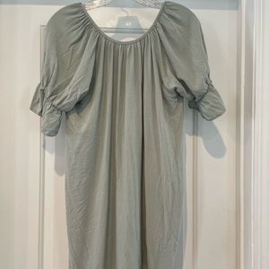 ‼️SALE‼️ Pinkblush Rust ribbed ruched sleeveless maternity dress